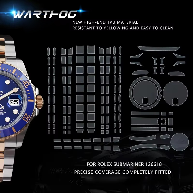 Rolex Watch Submariner - เหมาะสำหรับฟิล์มป้องกันนาฬิกา Rolex รุ่น 126618 Submariner Series