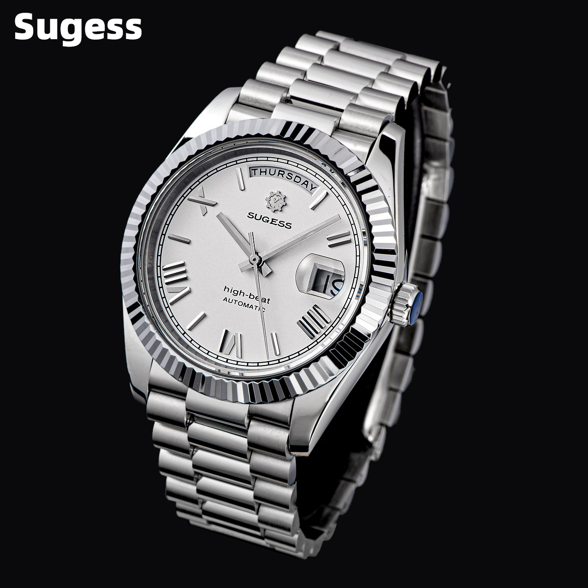 Rolex Watch Submariner - นาฬิกาข้อมือผู้ชาย Sugess 40 มม. ระบบอัตโนมัติ แสดงวันที่
