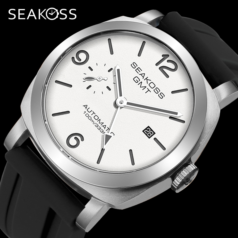 Seiko Watch Prospex - SEAKOSS 10Bar GMT ดําน้ําอัตโนมัตินาฬิกาผู้ชาย 1963 ST2557
