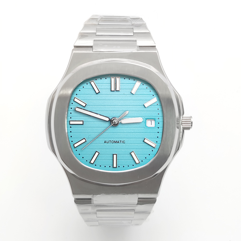 Patek Philippe Watch Nautilus - นาฬิกาผู้ชายใหม่ นาฬิกาจักรกล 40 มม. กลไก 8215