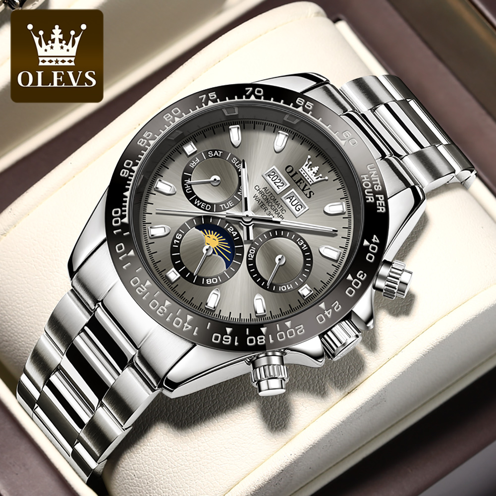 Patek Philippe Watch Nautilus - OLEVS 6654 Luxury Mens นาฬิกา Chronograph