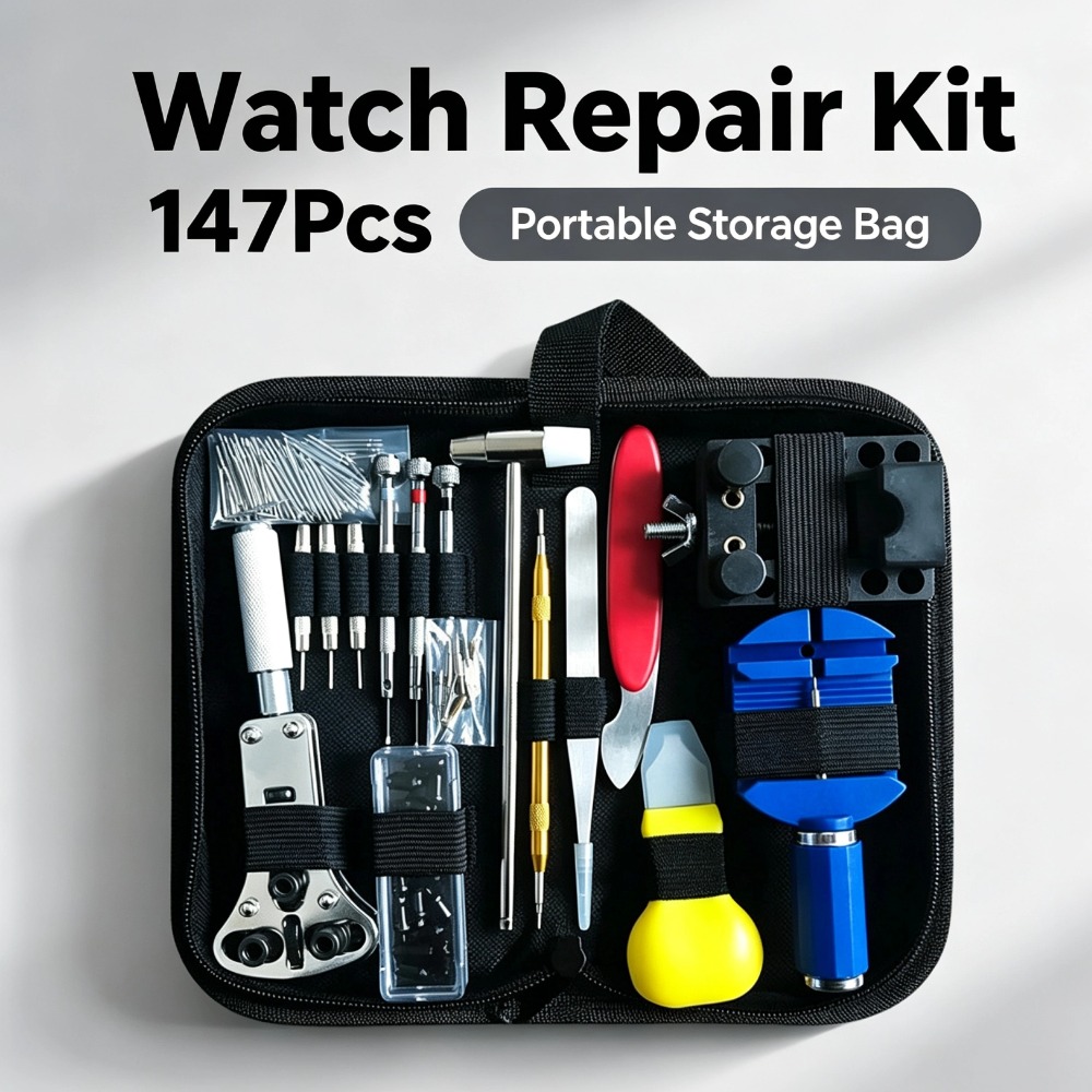 Spring Bar Tool Set - ชุดเครื่องมือซ่อมนาฬิกาแบบมืออาชีพ อุปกรณ์ถอดประกอบสายนาฬิกา เครื่องมือเปิดฝาหลังและถอดสปริงบาร์ สำหรับการซ่อมนาฬิกาด้วยตัวเอง