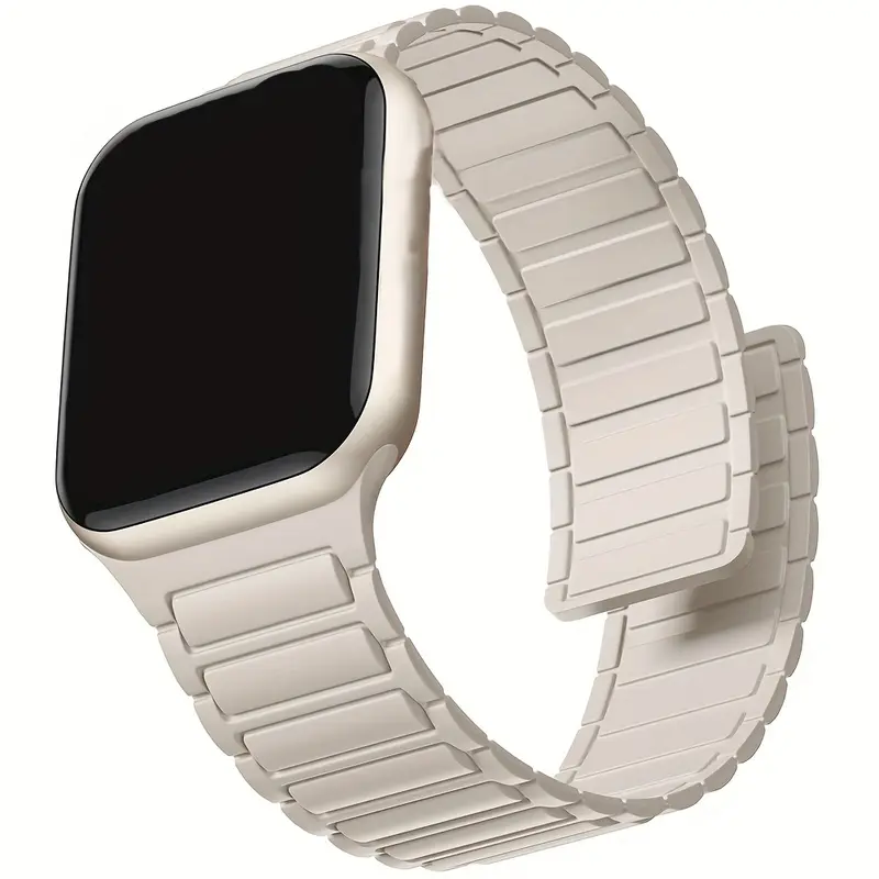 Milanese Loop Magnetic - สายซิลิโคนแม่เหล็กสําหรับ Apple Watch Band 45 มม.44