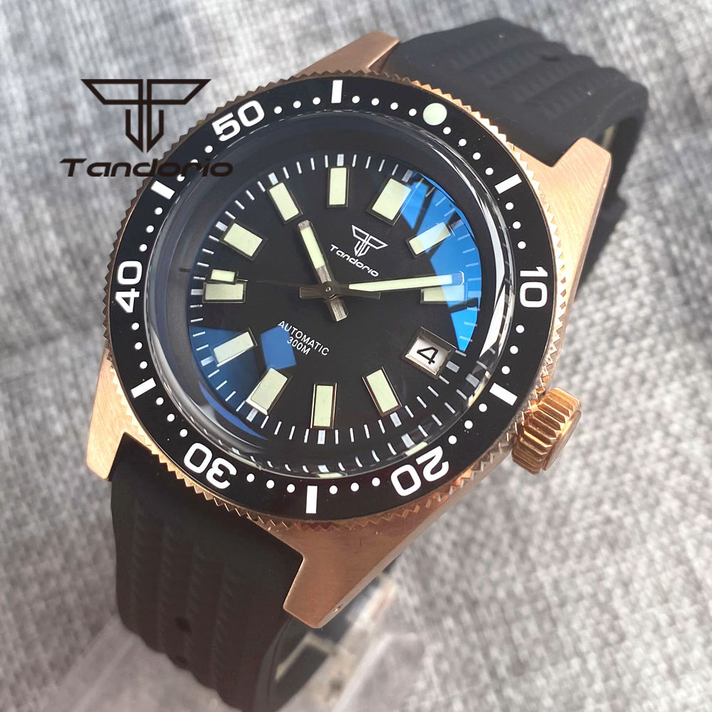 Tandorio 62 MAS CUSN8 Solid Br - Rubber Strap Diver บทวิจารณ์และราคา