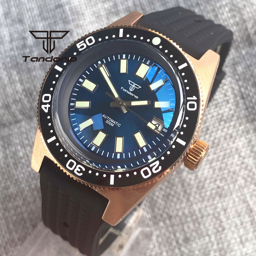 Tandorio 62 MAS CUSN8 Solid Br - Rubber Strap Diver บทวิจารณ์และราคา