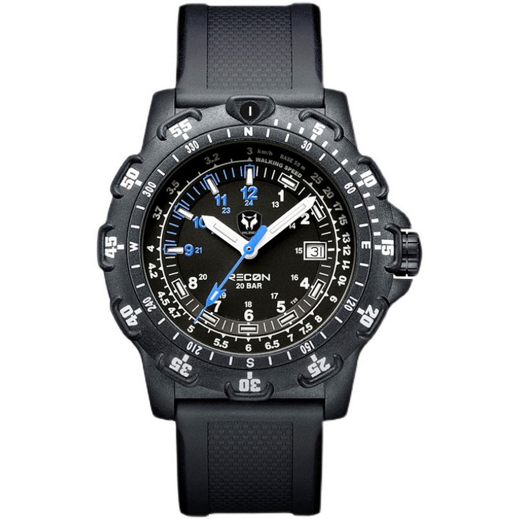 Hnlgnox Mens Pilot นาฬิกากีฬาน - Rubber Strap Diver บทวิจารณ์และราคา