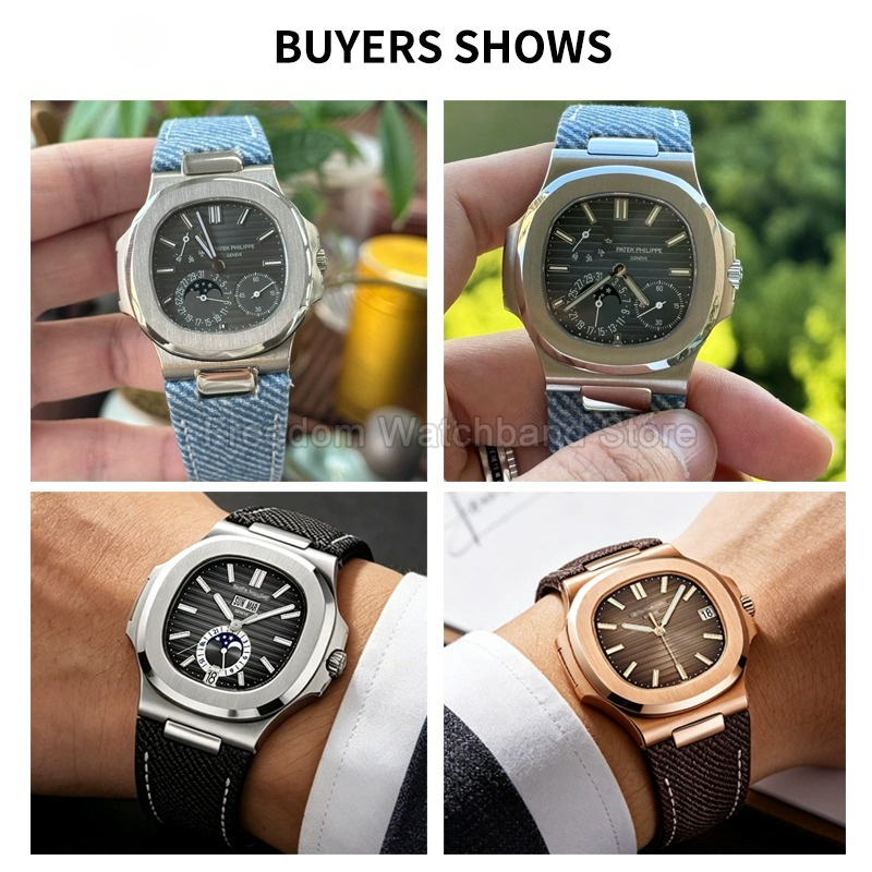 สายนาฬิกาสำรอง ขนาด 25x13 มม.  - Patek Philippe Watch Nautilus บทวิจารณ์และราคา