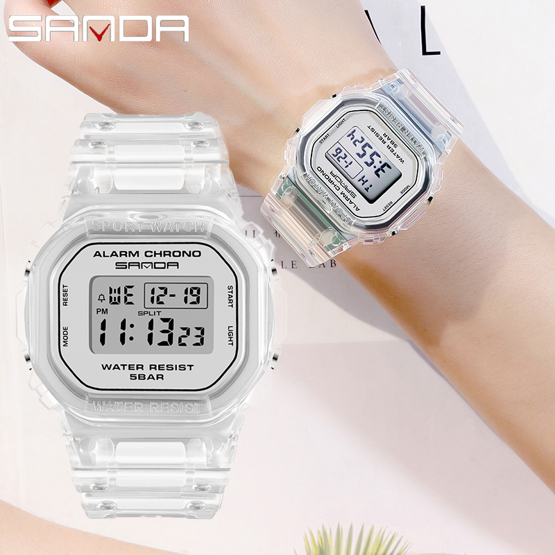 นาฬิกาสปอร์ตแฟชั่นสีขาวของ San - Rubber Strap Diver บทวิจารณ์และราคา