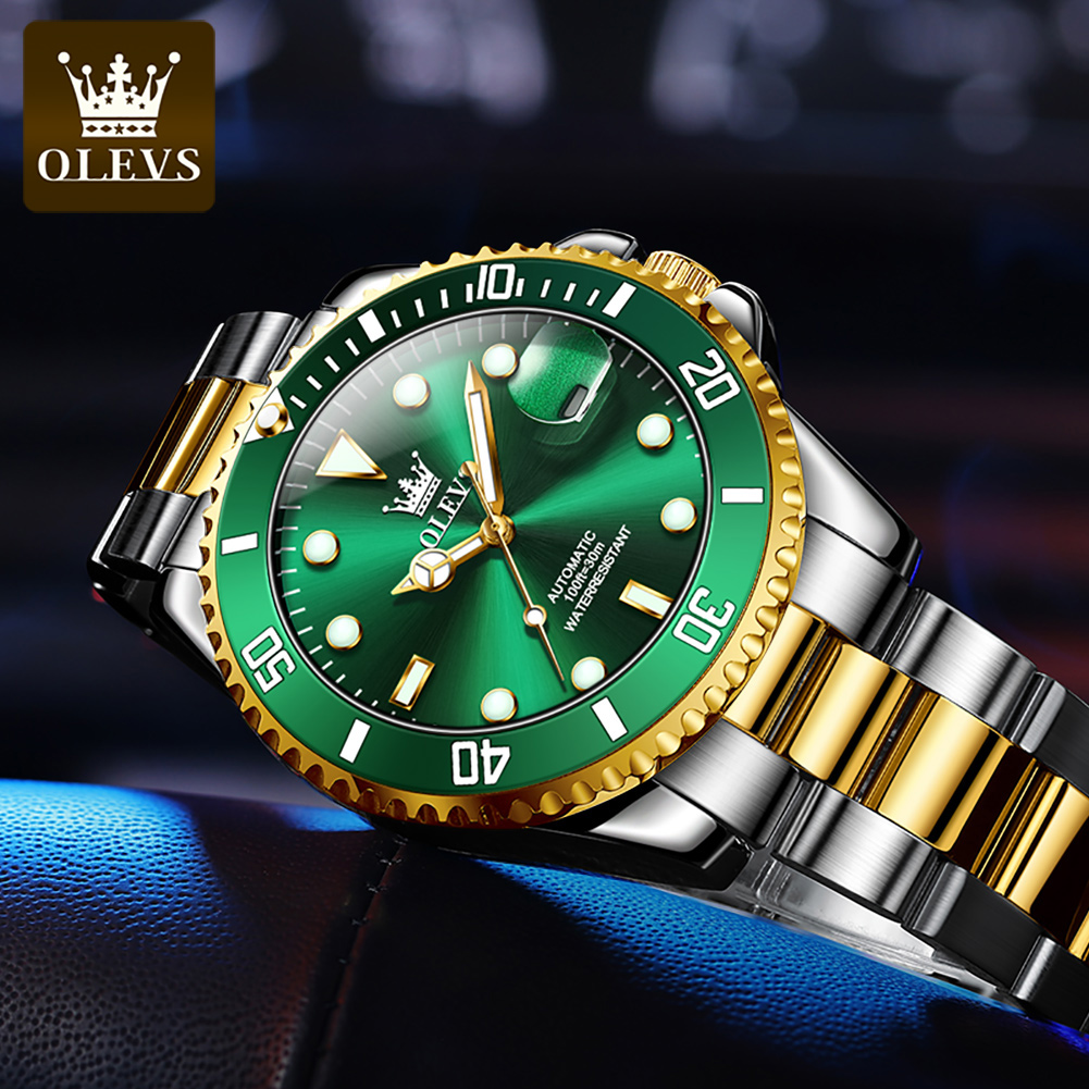 นาฬิกา OLEVS 6650 ระบบจักรกลสำ - Rolex Watch Submariner บทวิจารณ์และราคา