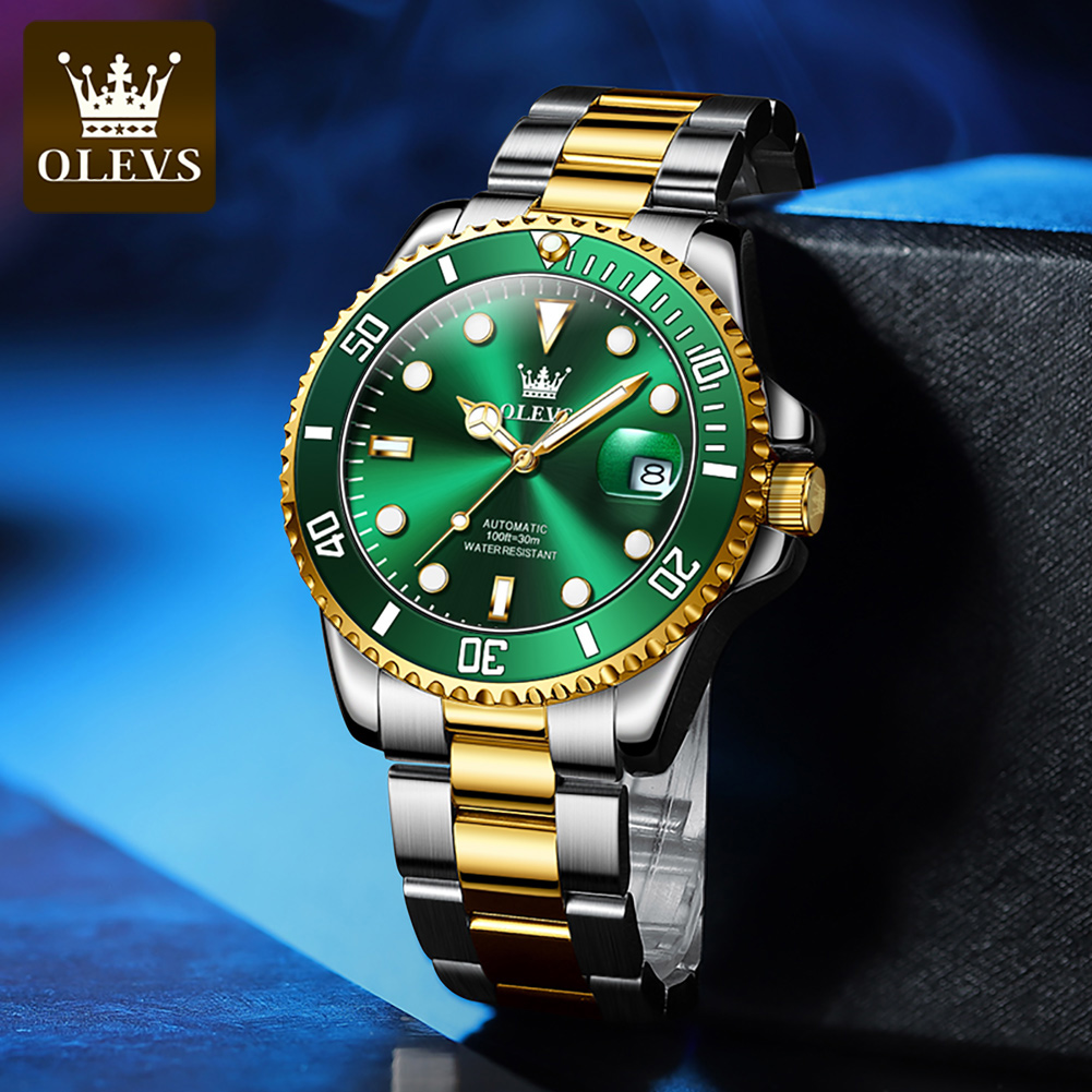 นาฬิกา OLEVS 6650 ระบบจักรกลสำ - Rolex Watch Submariner บทวิจารณ์และราคา