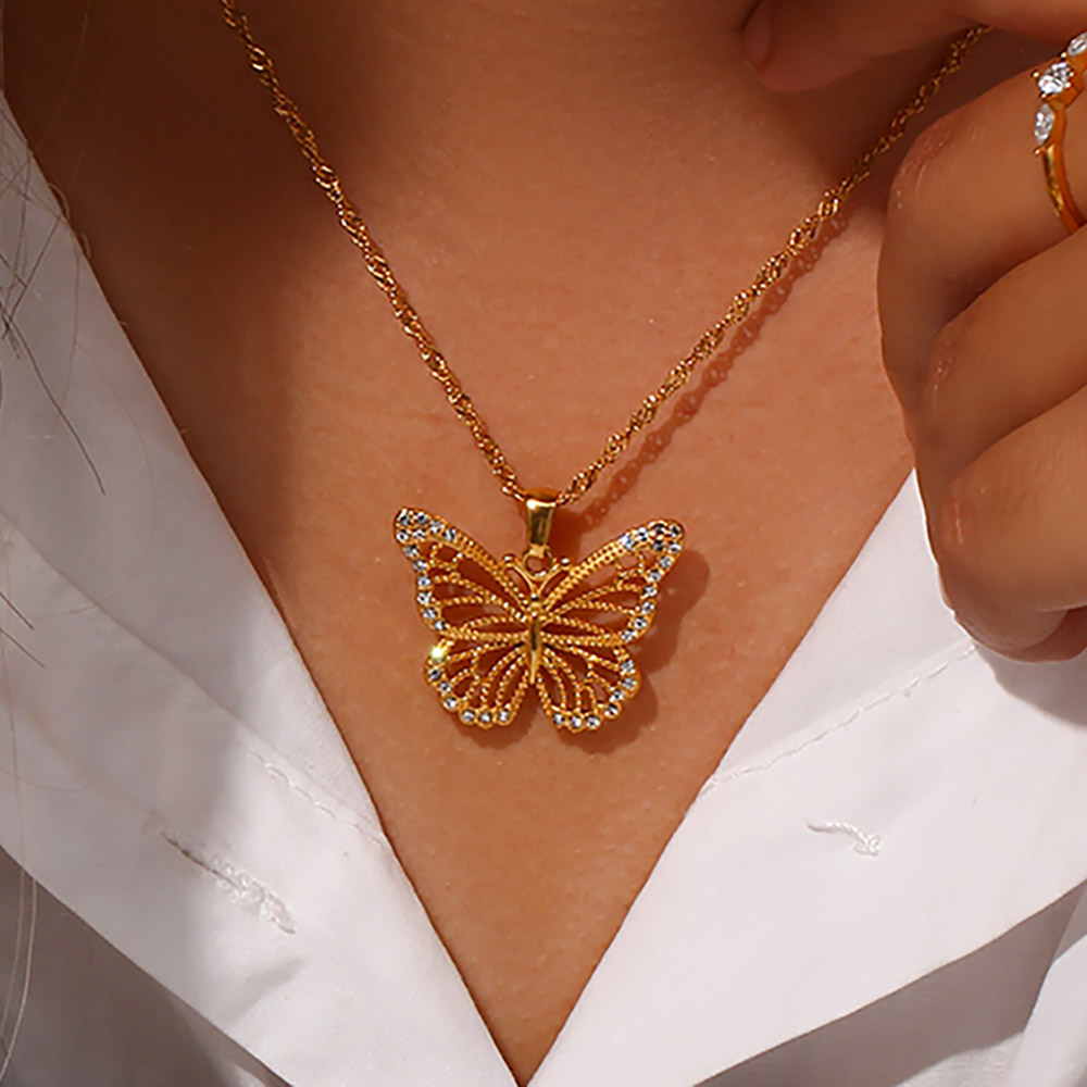 เครื่องประดับสแตนเลสสตีลเคลือบ - Butterfly Clasp Deployant บทวิจารณ์และราคา