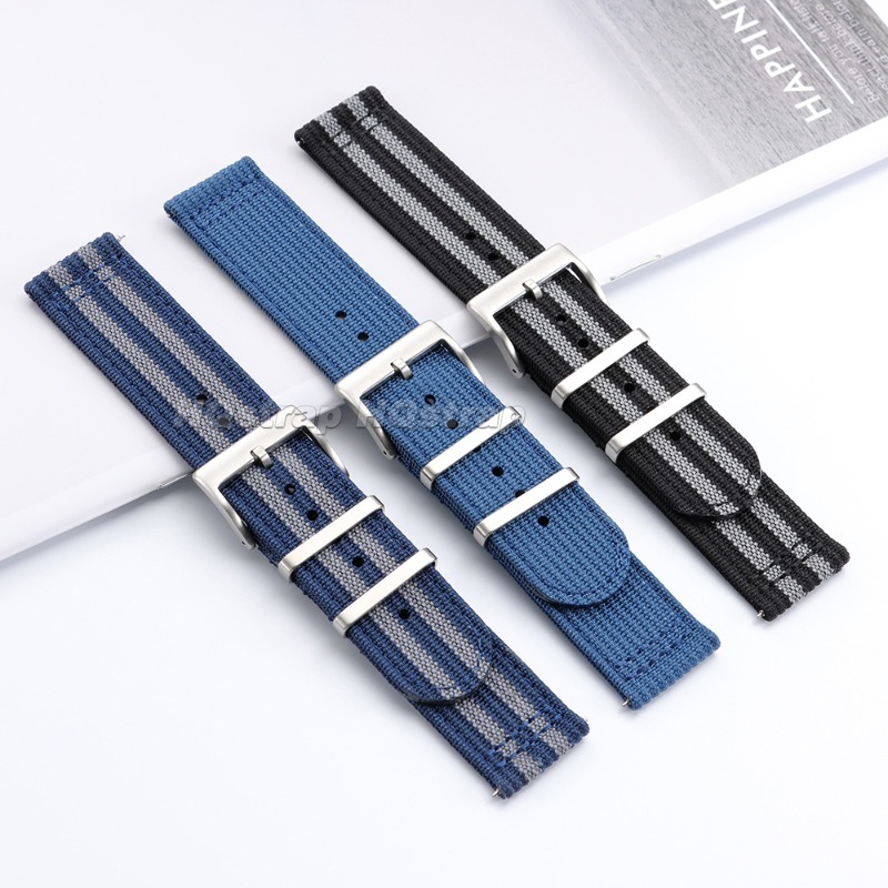 สายนาฬิกาไนลอนแบบทอขนาด 20 มม. - Nato Strap Nylon บทวิจารณ์และราคา
