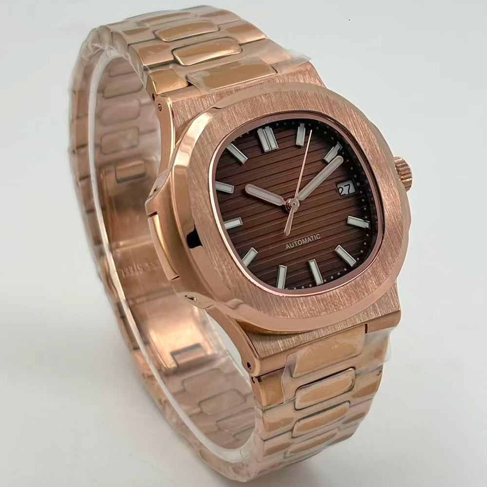 2026 รุ่นใหม่ผู้ชายโรสโกลด์นาฬ - Patek Philippe Watch Nautilus บทวิจารณ์และราคา