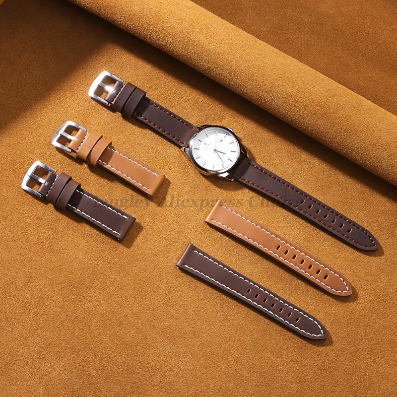 20 มม.22 มม.สายหนังสําหรับ Sam - Canvas Strap Watch บทวิจารณ์และราคา