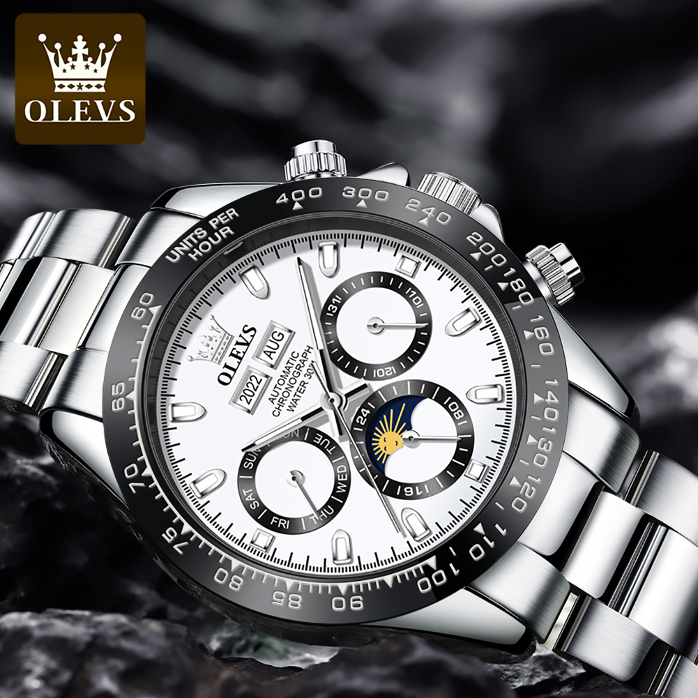 OLEVS 6654 Luxury Mens นาฬิกา  - Patek Philippe Watch Nautilus บทวิจารณ์และราคา