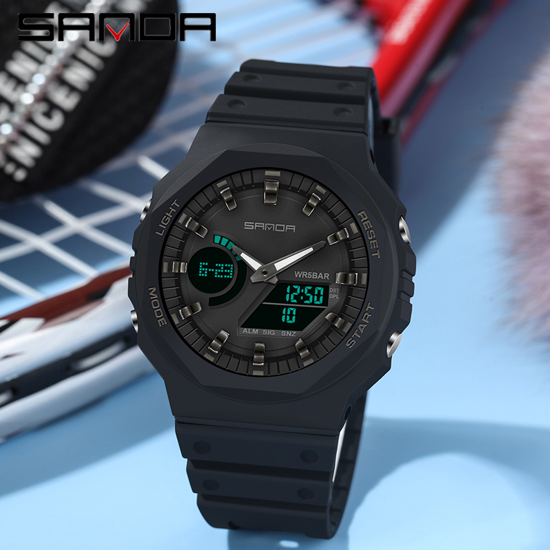 Sandaสุดหรูผู้ชายควอตซ์นาฬิกาก - Seiko Watch 5 Sports บทวิจารณ์และราคา