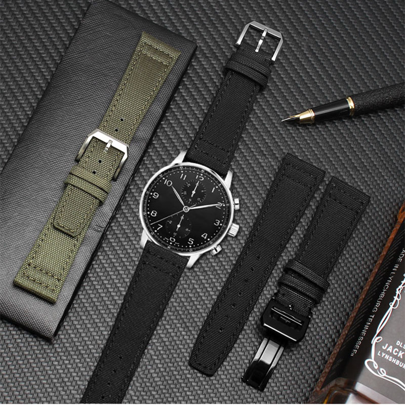 ผ้าใบไนลอนสำหรับ IWC นักบินโปร - Canvas Strap Watch บทวิจารณ์และราคา