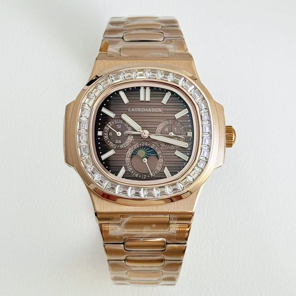 นาฬิกาข้อมือผู้ชายทรงสี่เหลี่ย - Patek Philippe Watch Nautilus บทวิจารณ์และราคา