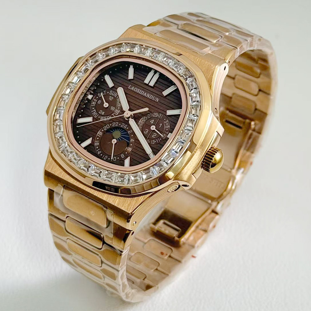 นาฬิกาข้อมือผู้ชายทรงสี่เหลี่ย - Patek Philippe Watch Nautilus บทวิจารณ์และราคา