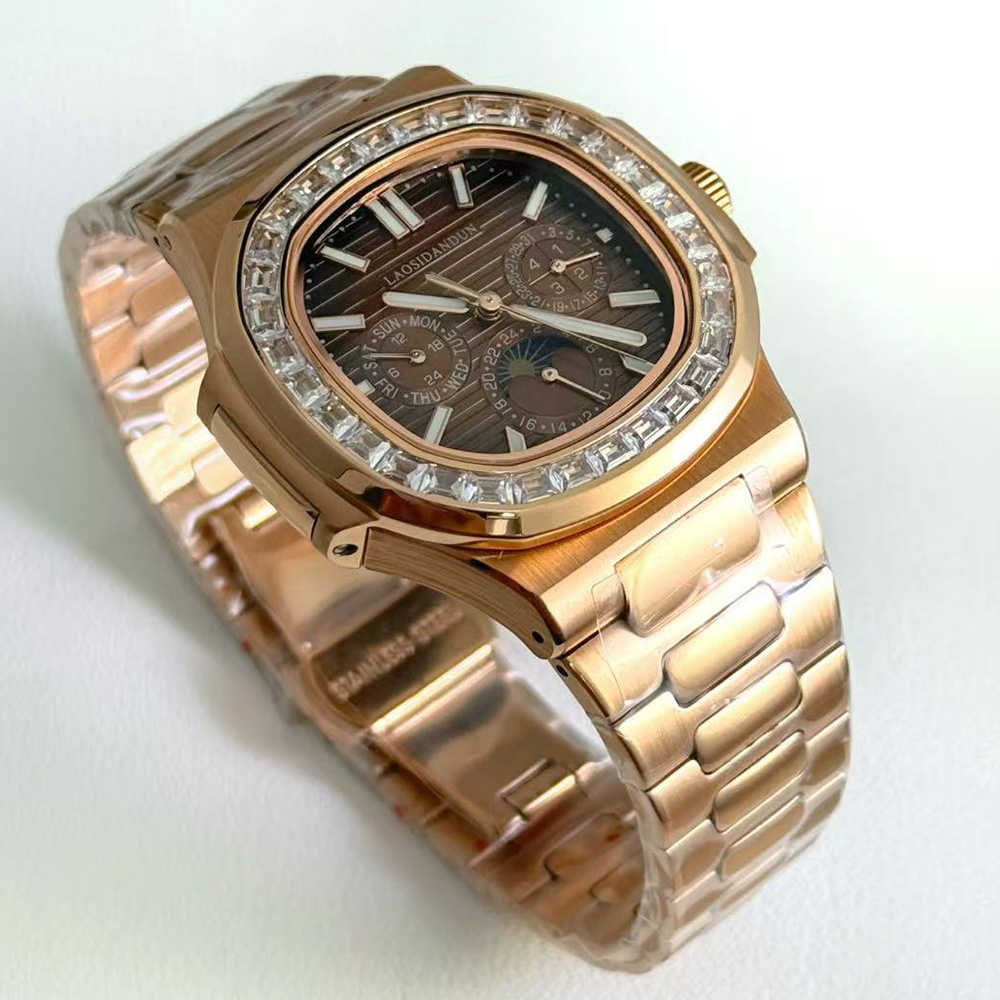 นาฬิกาข้อมือผู้ชายทรงสี่เหลี่ย - Patek Philippe Watch Nautilus บทวิจารณ์และราคา