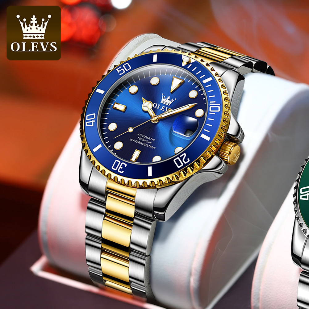 OLEVS 6650 นาฬิกาผู้ชาย CLASSI - Rolex Watch Submariner บทวิจารณ์และราคา
