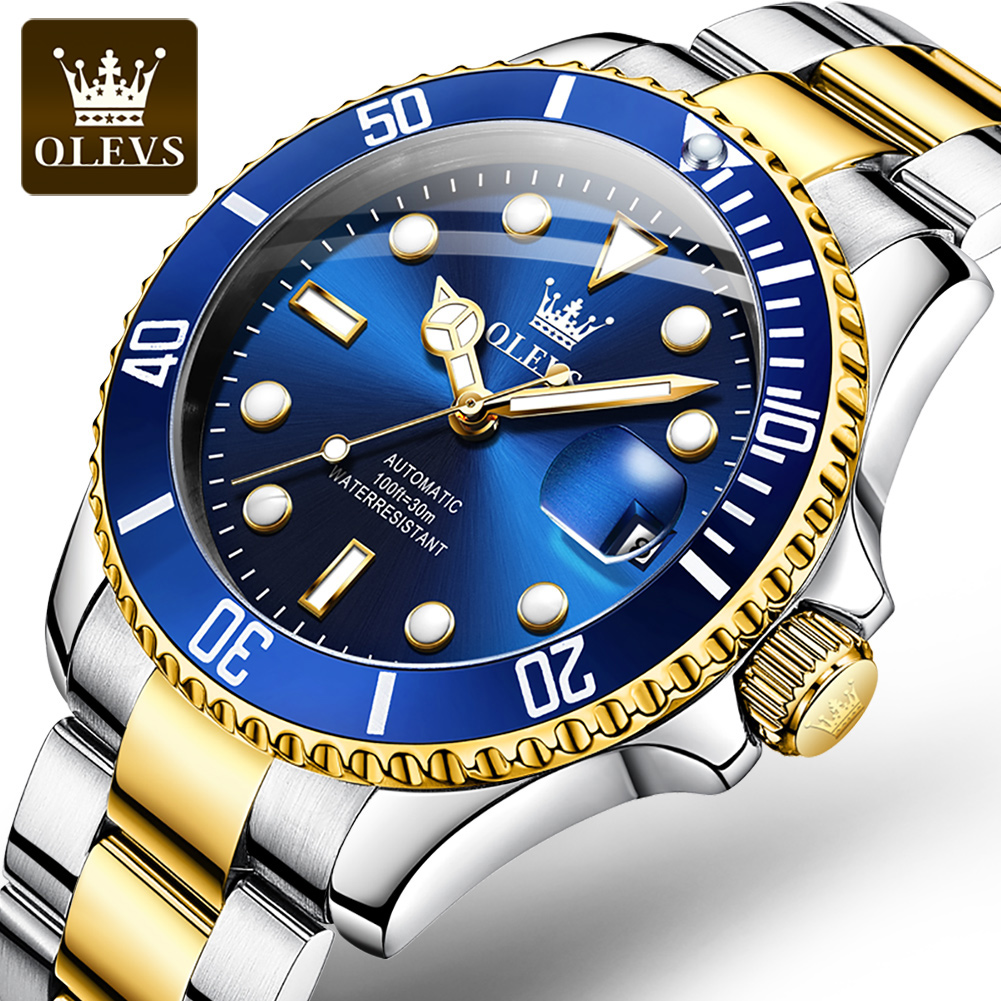 OLEVS 6650 นาฬิกาผู้ชาย CLASSI - Rolex Watch Submariner บทวิจารณ์และราคา