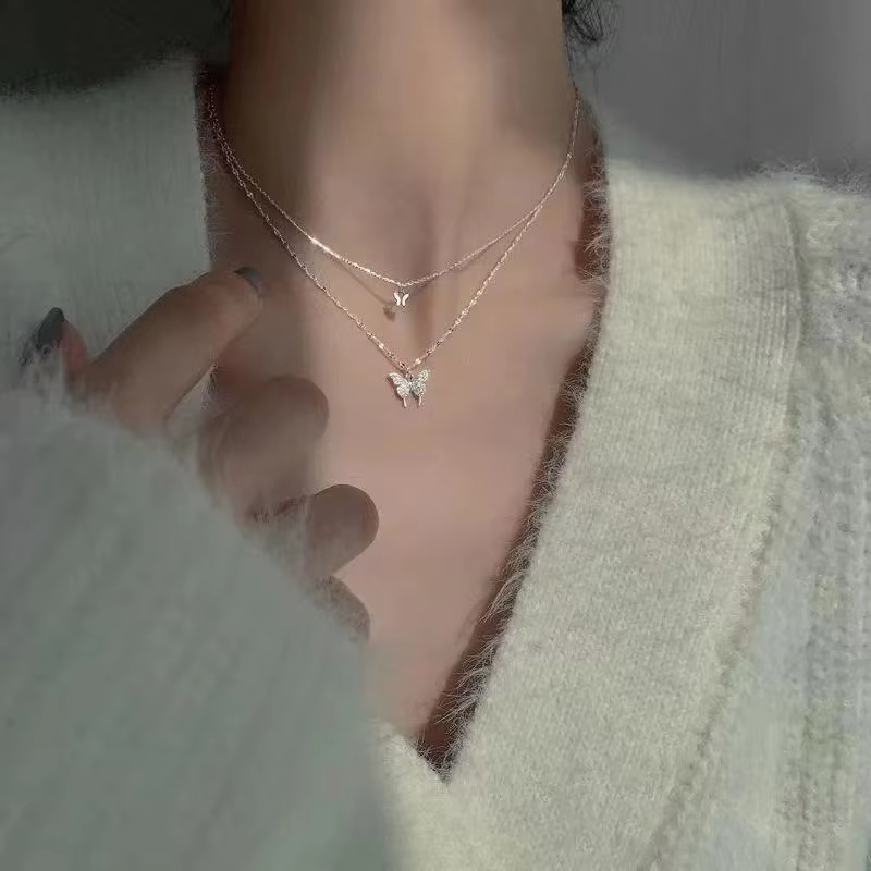 สร้อยคอผีเสื้อใหม่ ดีไซน์สวยหร - Butterfly Clasp Deployant บทวิจารณ์และราคา