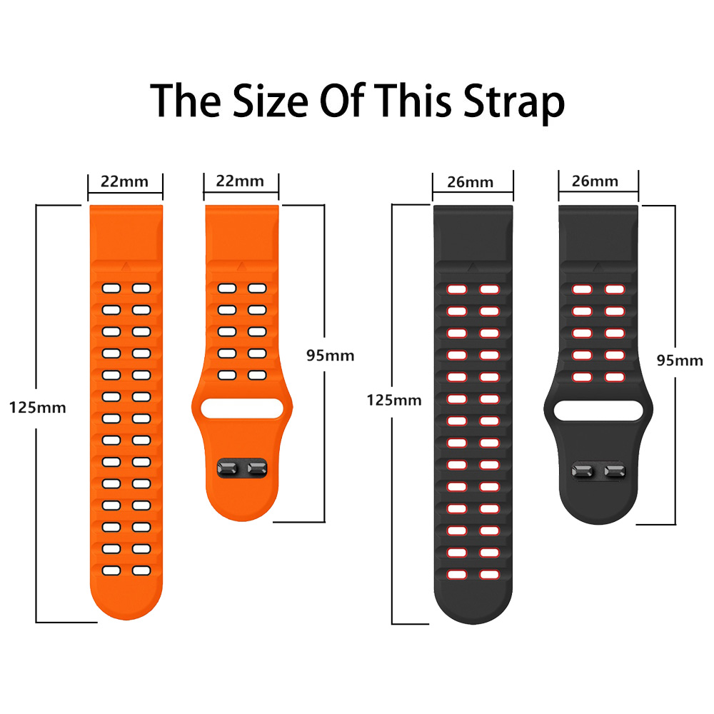 สายนาฬิกา Quickfit ขนาด 26 มม. - Silicone Watch Band 22Mm บทวิจารณ์และราคา
