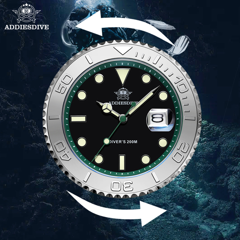 นาฬิกาดำน้ำสำหรับผู้ชาย ADDIES - Rolex Watch Submariner บทวิจารณ์และราคา